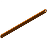 PN H29017 - BRACE, AL, .75X.19, @12.4" ORANGE ANODIZE
