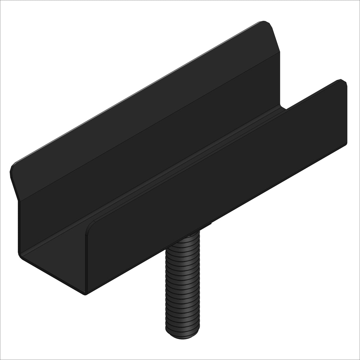 B119738-1 U-CHNL, BRKT WMT, PIVOT YOK BLK
