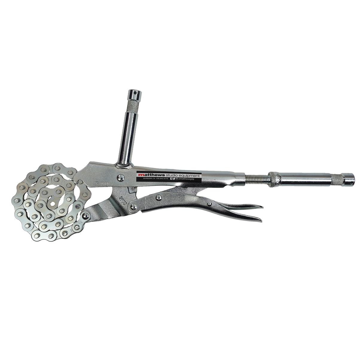 Chain Vice Grip with two 5/8" Pins / Locking Pliers w/two 5/8" Pins