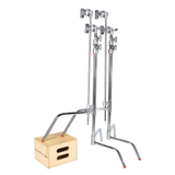 T33 Sliding Leg C-Stand with Grip Head & Arm, Chrome