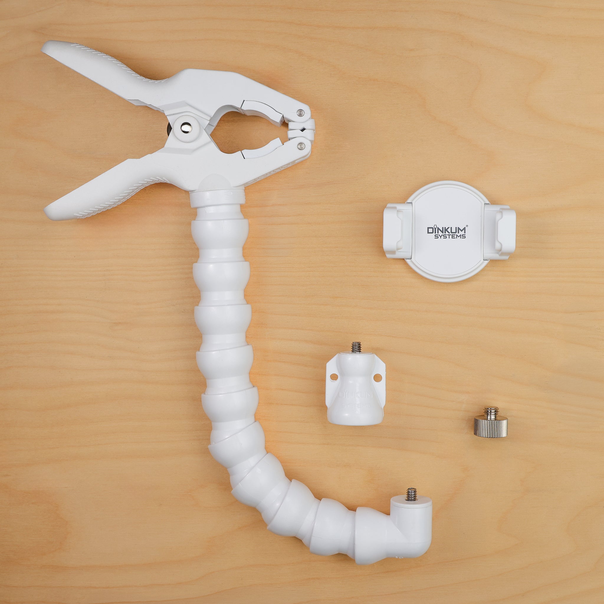 Dinkum White Phone+FlexiMount Kit – msegrip Dinkum White Phone+FlexiMount Kit – msegrip