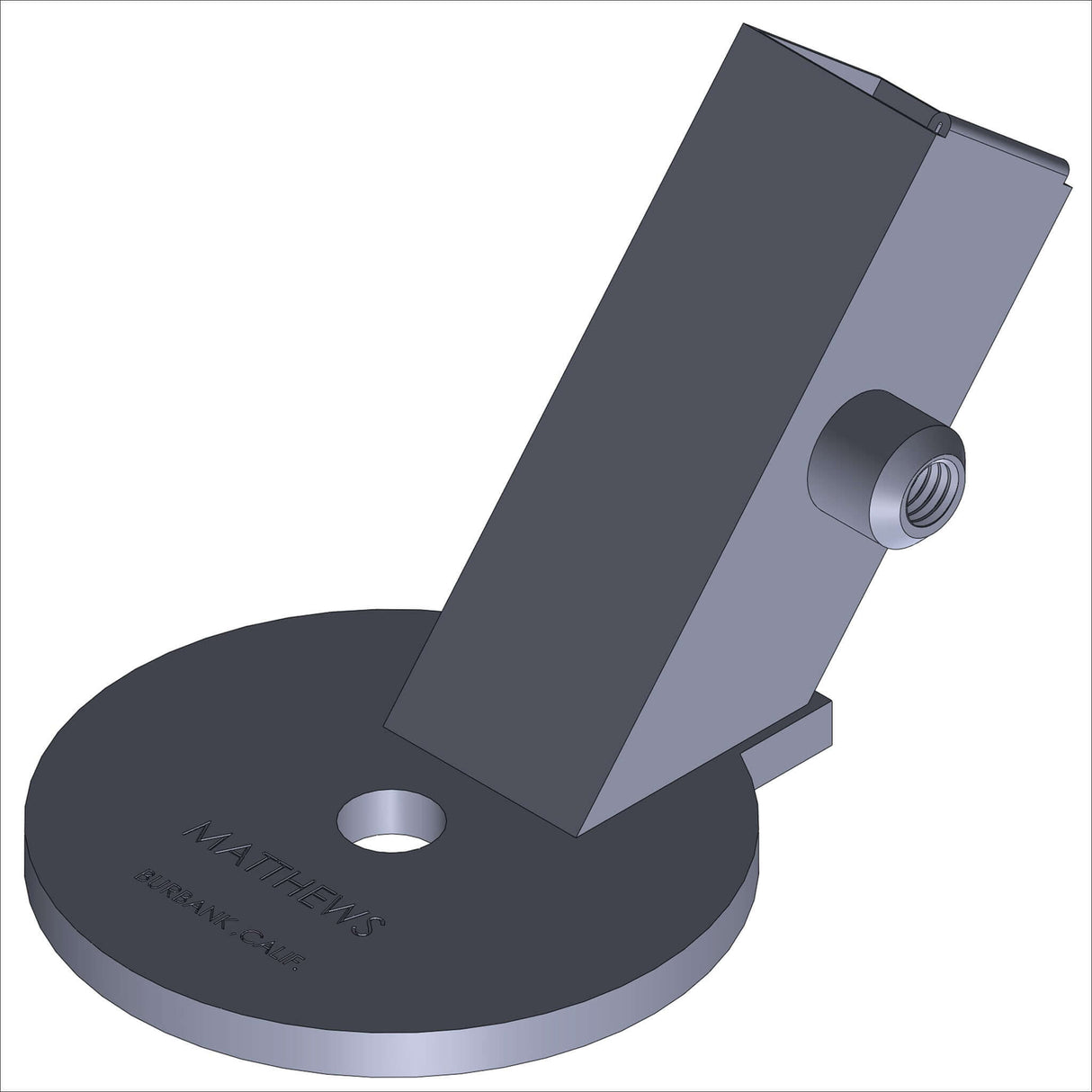 366074-1 RECVER FAT WHEEL, 50 DEG, BLK,W
