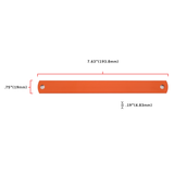 H29005 BRACE, AL, .75 X. 19, @ 12.4" ORANGE ANODIZE