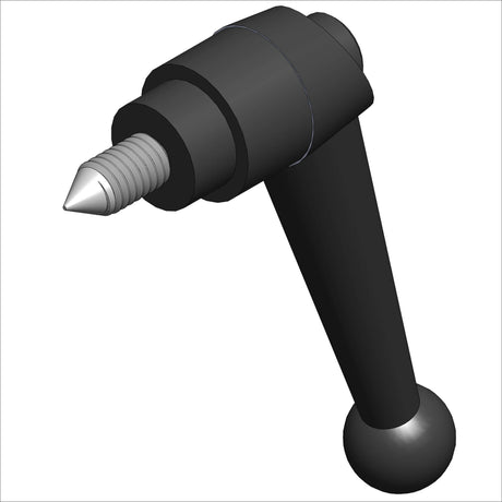 54016 HANDLE MAGIC RATCHET 3/8-16 showing a detailed design of a black handle with a threaded end.