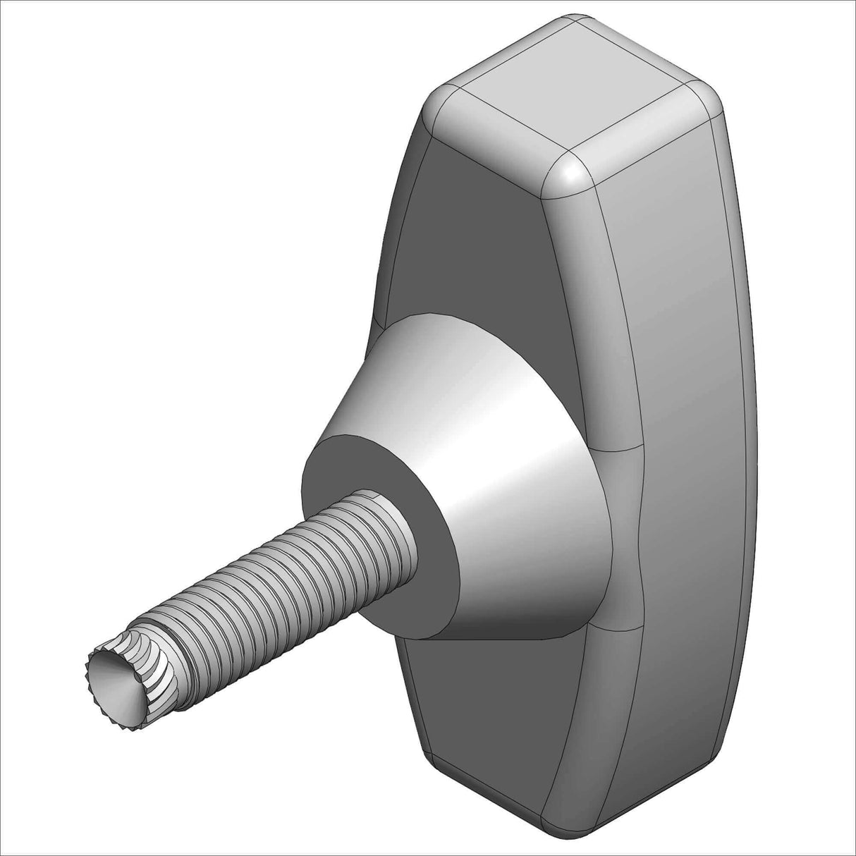 PN 63302 - T-HAND, D 5/16-18 @.88" SERRAT