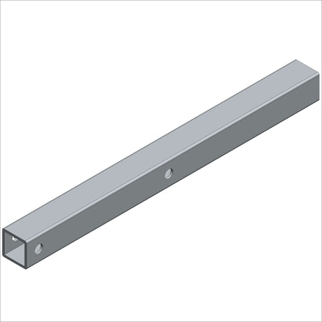 12038-01 MINI-PREEMIE LEG, ST, .75 SQ., @9.0, steel structure showing rectangular profile and mounting holes.