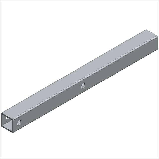 12038-01 MINI-PREEMIE LEG, ST, .75 SQ., @9.0, steel structure showing rectangular profile and mounting holes.