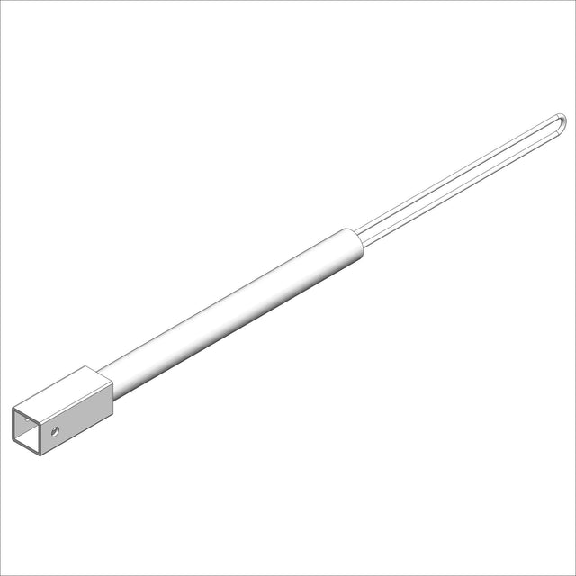 20221 RML EXT WMT, HI ROLLER - product image of a white rod with a square end.