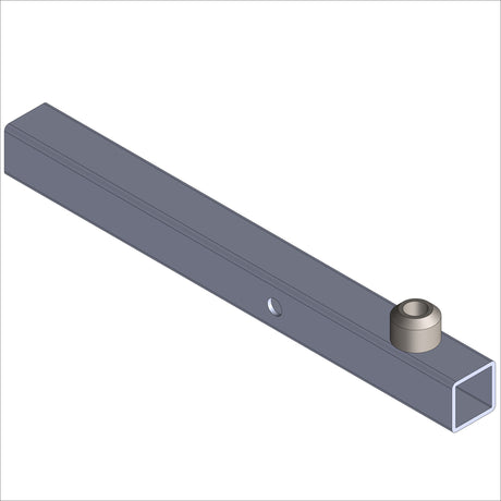 386037-2 PREM BABY ST LOWER LEG WMT - product image of a gray lower leg component with a circular socket.
