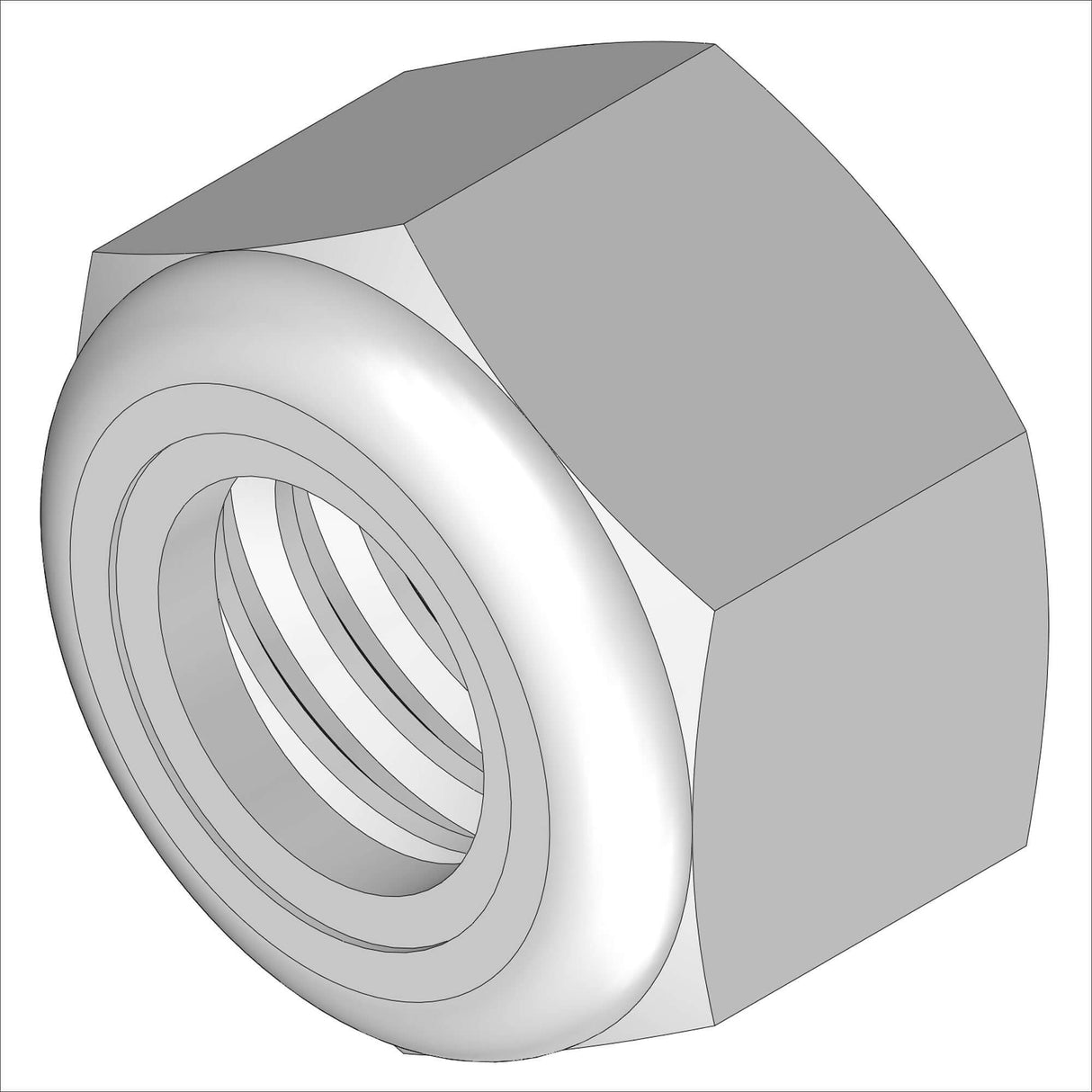PN 1400/100 - LNUT, HX, 5/16-18