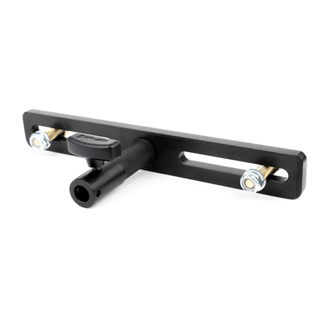 Moving Light Stand Adapter "Cotone Mount" for industry-standard hardware with dual-slotted plate and secure grip.