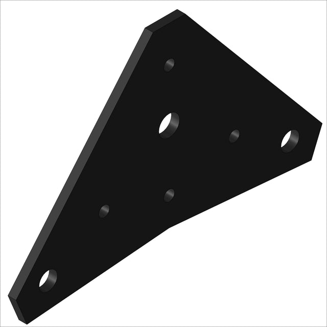 388200-2B ST. STAMP, UPR BASE PLATE, showing a black triangular base plate with drilled holes.