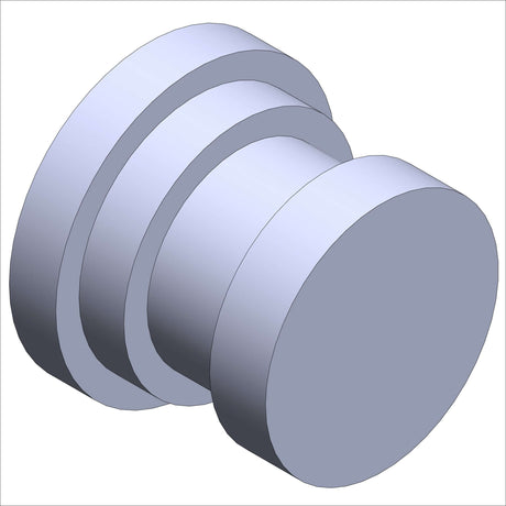 387032-5 .75 STL, TUBE PLUG - 3D rendering of a cylindrical tube plug design.