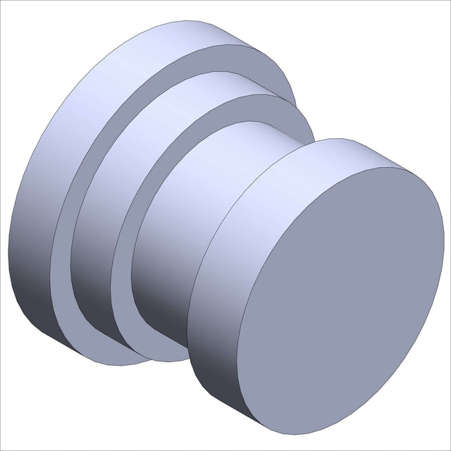 387032-5 .75 STL, TUBE PLUG - 3D rendering of a cylindrical tube plug design.