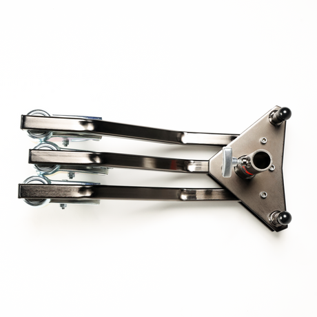 Runway Base folded - top view showing stackable design