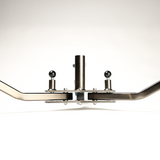Runway Base rear body detail in smokey chrome finish