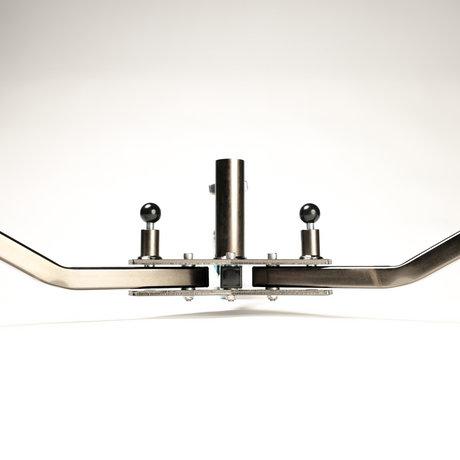 Runway Base rear body detail in smokey chrome finish