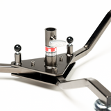 Close-up of the Runway Base junior receiver and welded plate