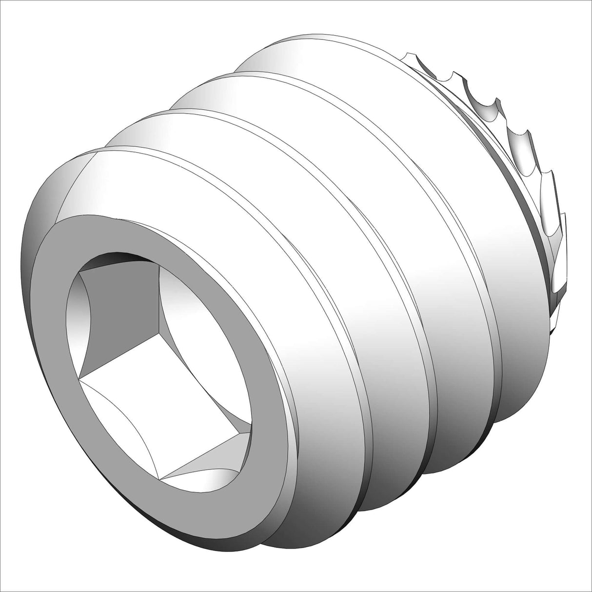 PN 1004/100 - SET:SOC, KN/PT, 1/4-20 @, .25", SS, 18-8