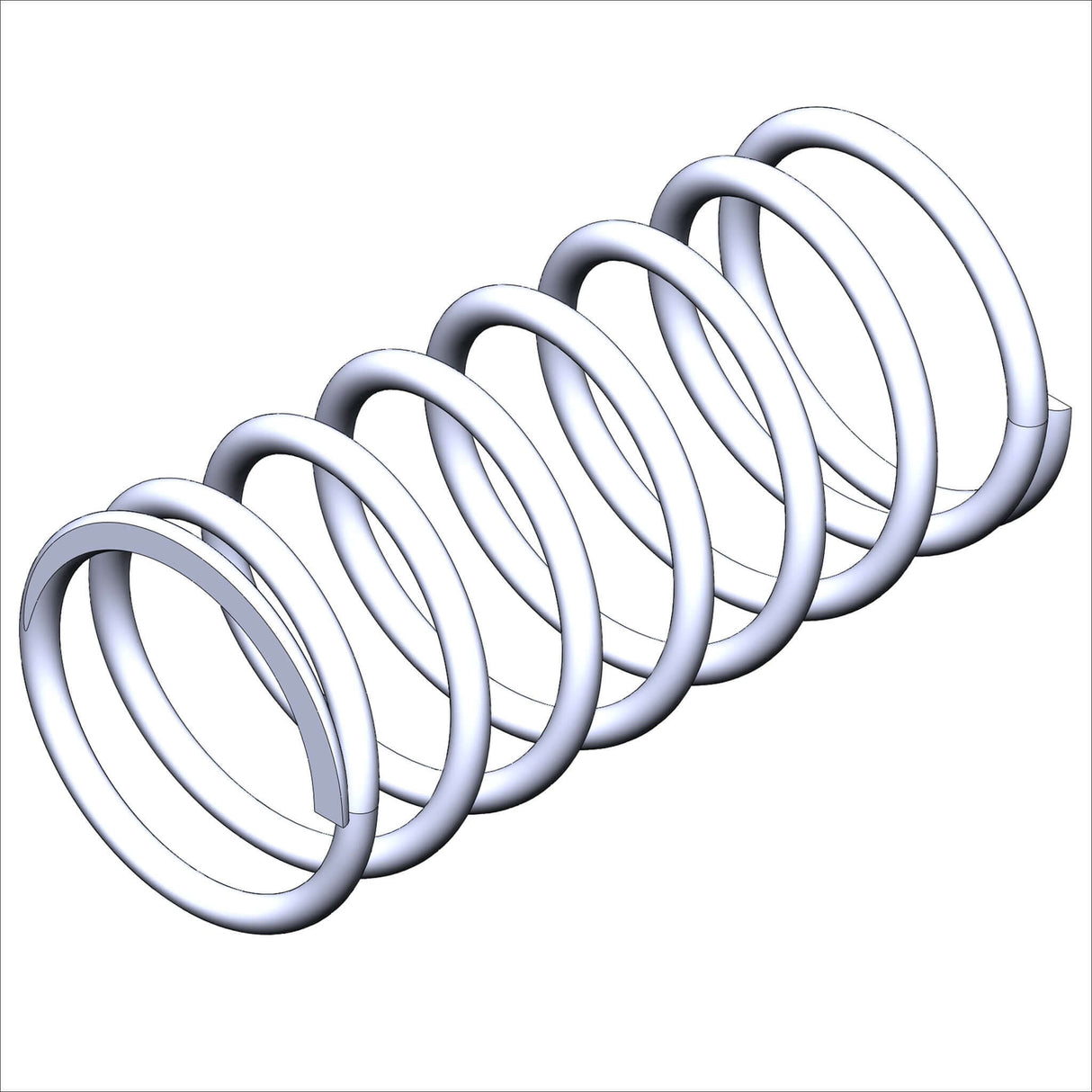 19003/100 SPG, COMP, 48D, 038W, @ 1.25 coil spring with multiple loops and smooth finish