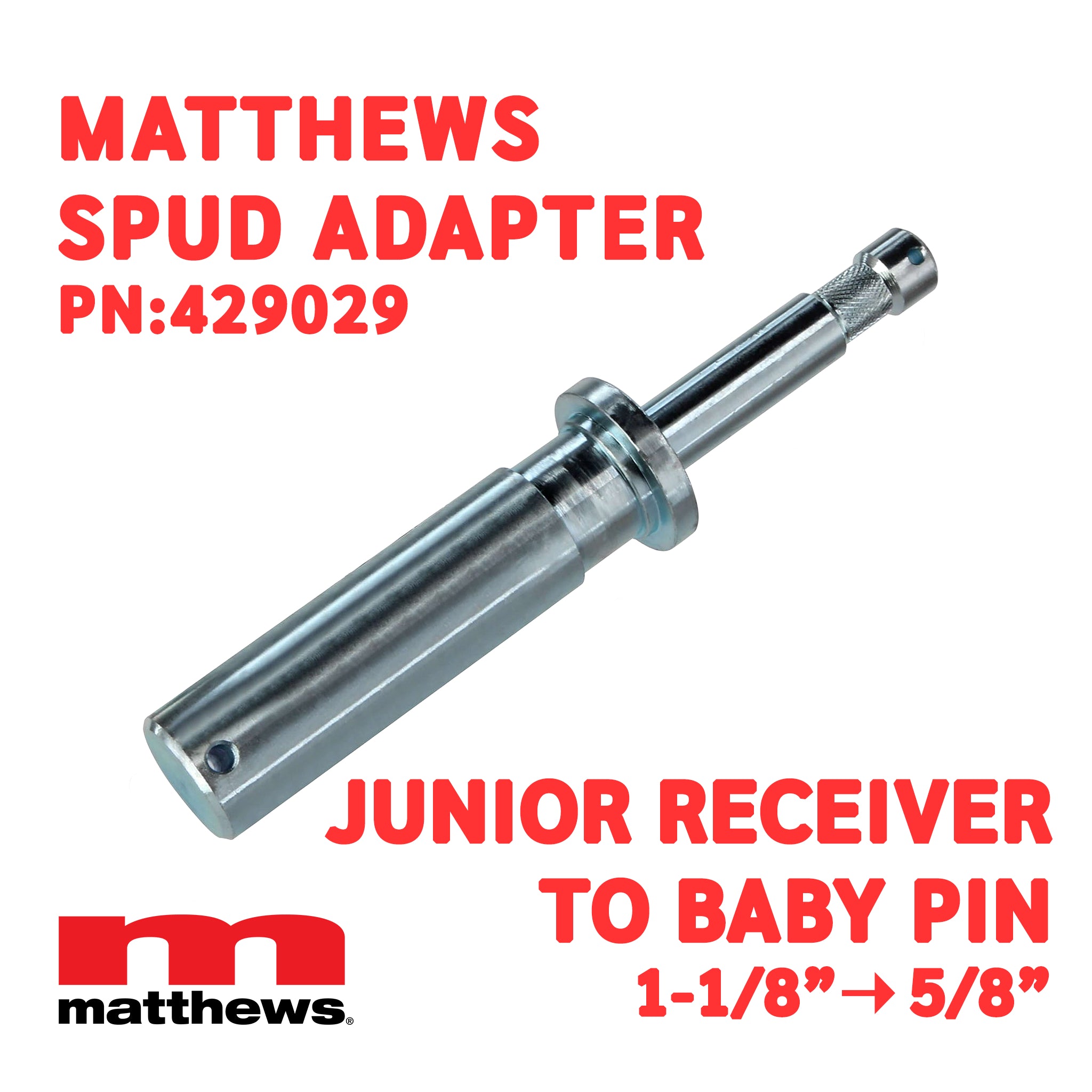 【W1LD】マッド Stand/SPUD Adapter 1-1/8