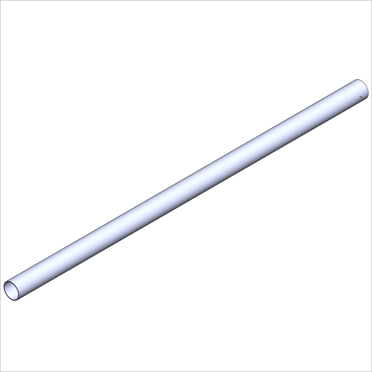 11003 TB, ST, 1.75D, @ 40.0'* white cylindrical pipe for industrial applications