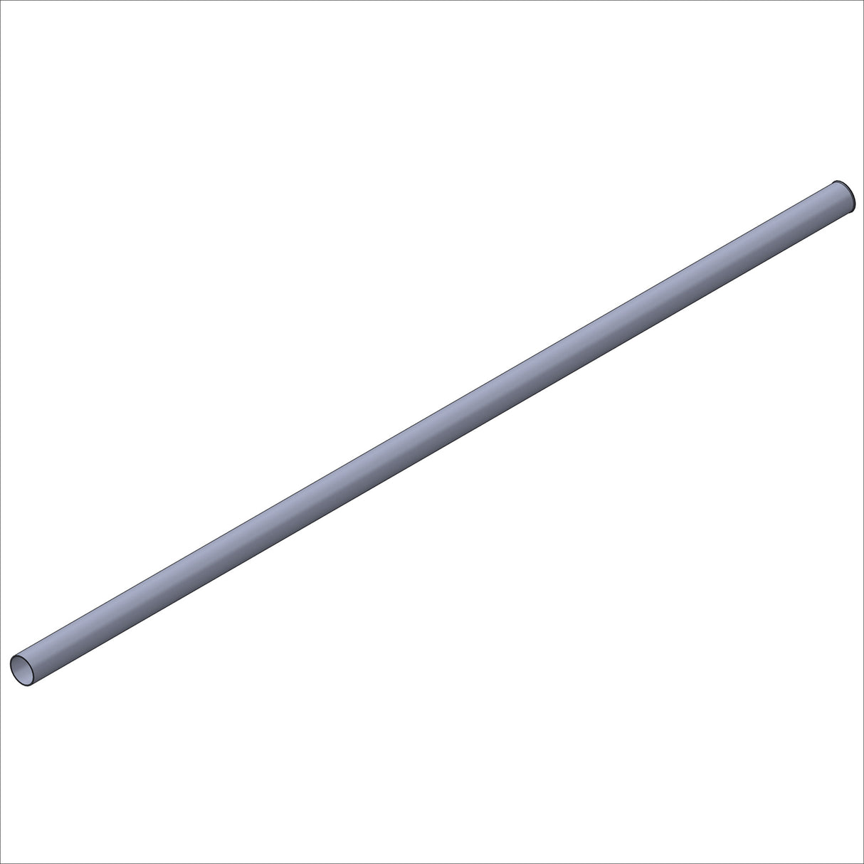 12035-22 RISER TUBE, ST, 1.75 DIA., .065W, @ 60.0" FLAIRED