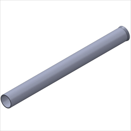 14018 MINI PREM MI BABY ST. TUBE, ST 1.0 DIA. @11.0" - lightweight gray pipe for various uses.