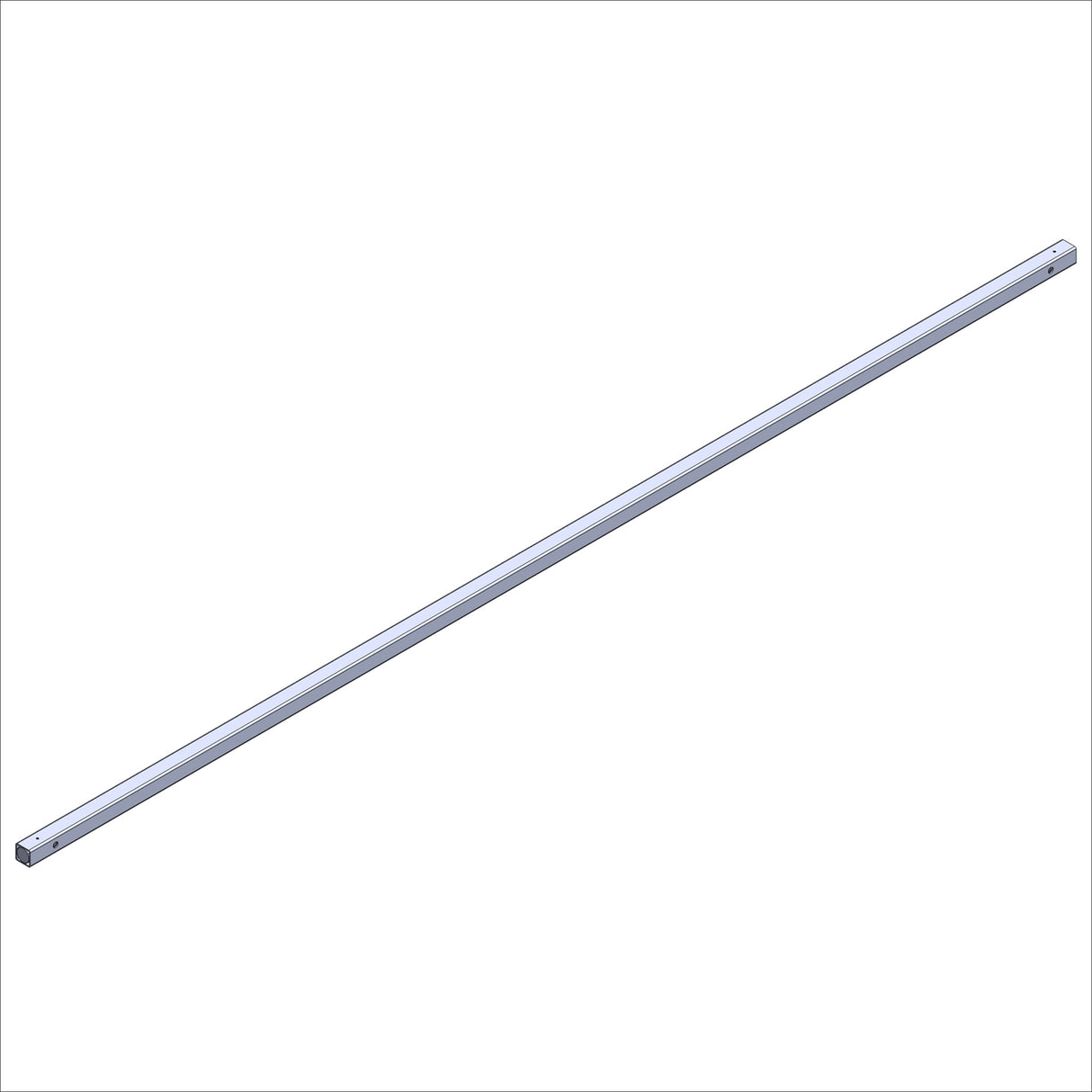 15038-01 MATTH FRAME 6' TUBE ASSY, AL WITH END PLUGS