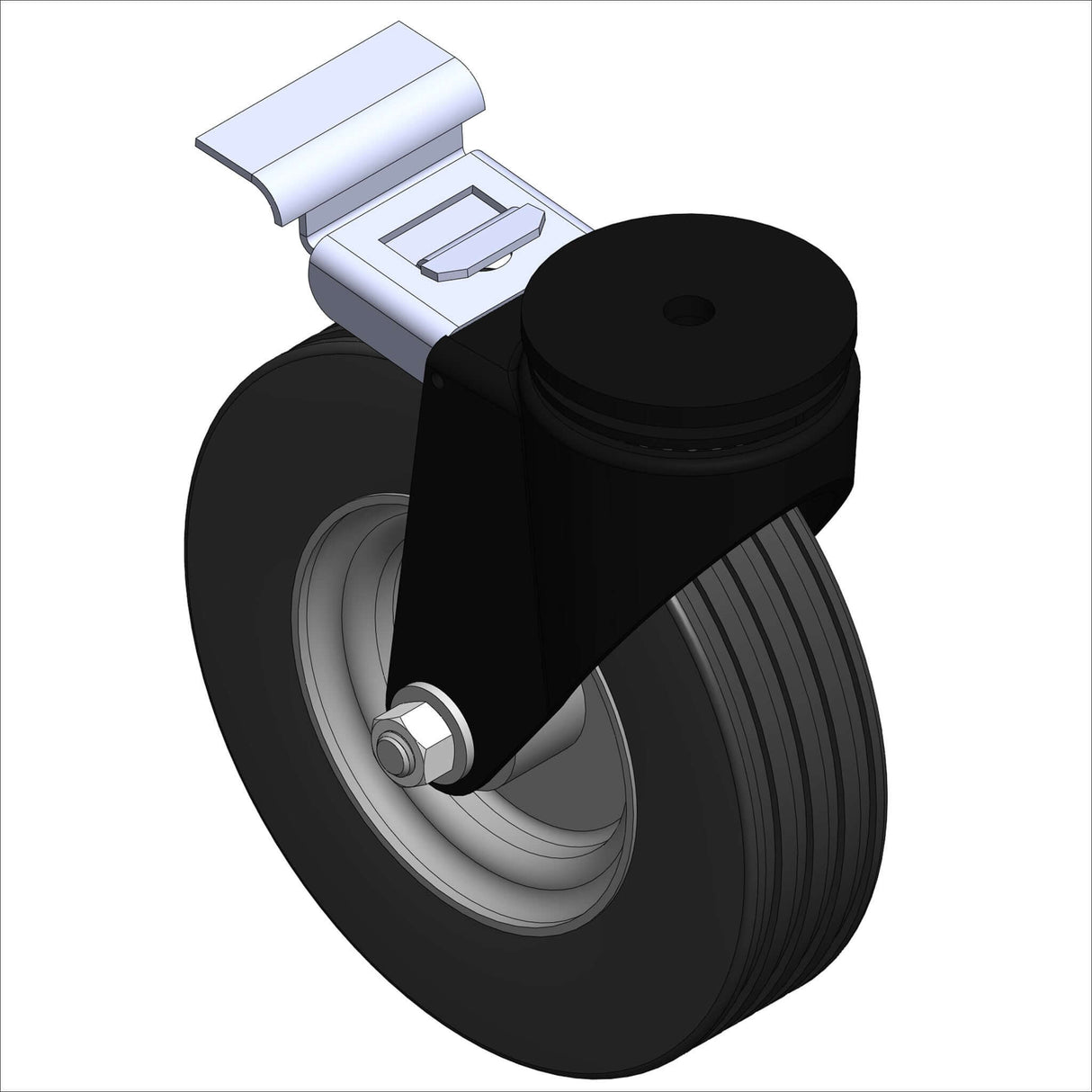 6020 CASTER W/SWIVEL 8X2X9.5" BLK
