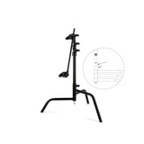20" C+Stand with spring loaded turtle base and grip head, ideal for supporting studio equipment.