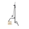 40" C-Stand with sliding leg, grip head, and arm by Matthews Studio Equipment, black color