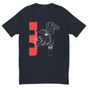MSE Lollipop Shirt featuring iconic griphead design on dark fabric with a bold number 5.