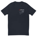 MSE Grip Head Sketch Shirt in navy with detailed grip head design, perfect for filmmaking enthusiasts.