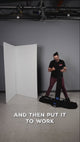 Chimera V-Flat Panel Frame Kit assembly: lightweight 5/8 inch aluminium frames built from the duffle bag, textiles fitted, panels clipped together, black side shown for negative fill