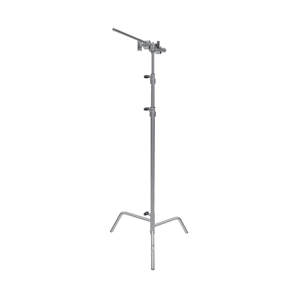 Interactive 3D model — Matthews 40 inch C-Stand with Sliding Leg, chrome