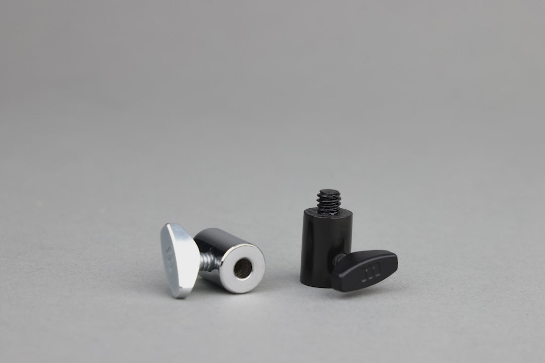 5 inch Pocket C-Stand with 1/4-20 adapter shown mounting a camera accessory