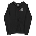 MSE Grip Head Zip Hoodie in black with front logo design, ideal for film professionals and everyday wear.