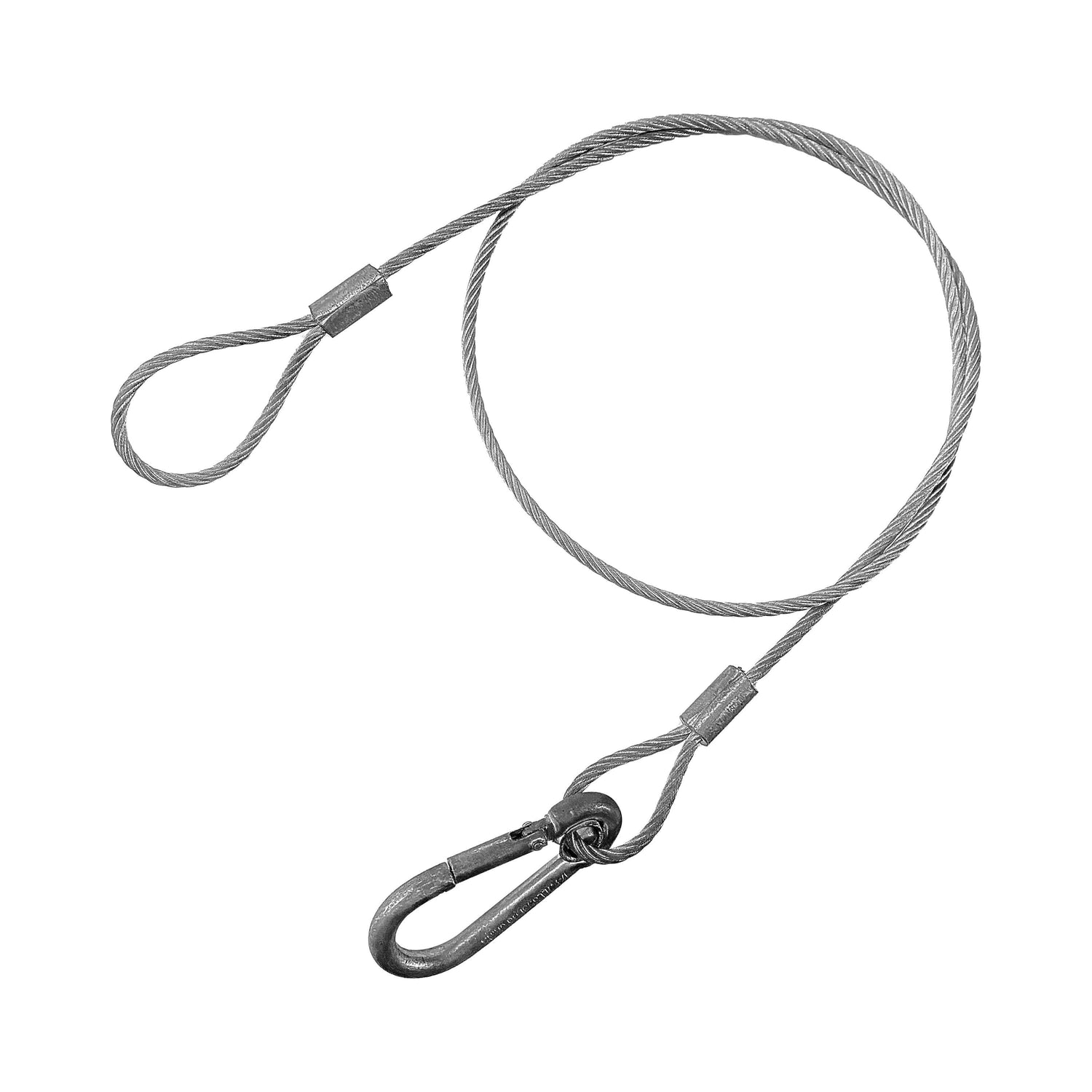 Safety cable for secure mounting in photography setups, designed for optimal strength and reliability.