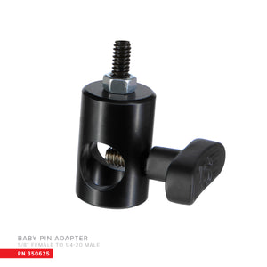 Baby Pin Adapter - 5/8" female to 1/4"-20 male