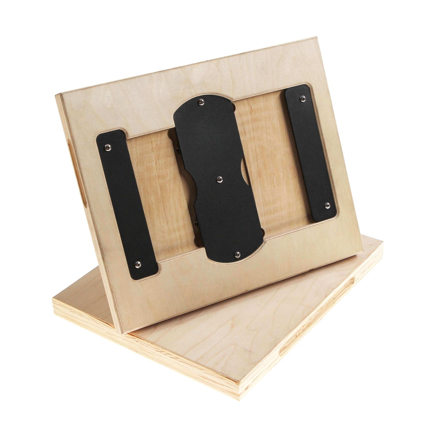 BabySitt'r "Mini" stacking comparison showing secure mounting system for baby plates without tools or screws.