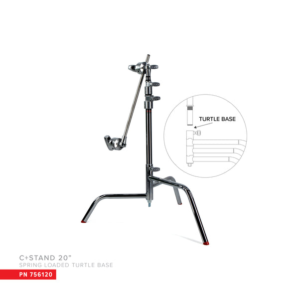 40 C-Stand w/Sliding Leg, Includes Grip Head & Arm – msegrip