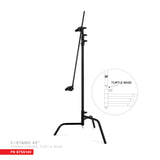40" C+Stand w/Spring Loaded Turtle Base, Includes Grip Head & Arm