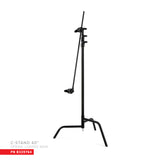 40" Double Riser Spring Loaded Folding C-Stand w/Grip Head & Arm