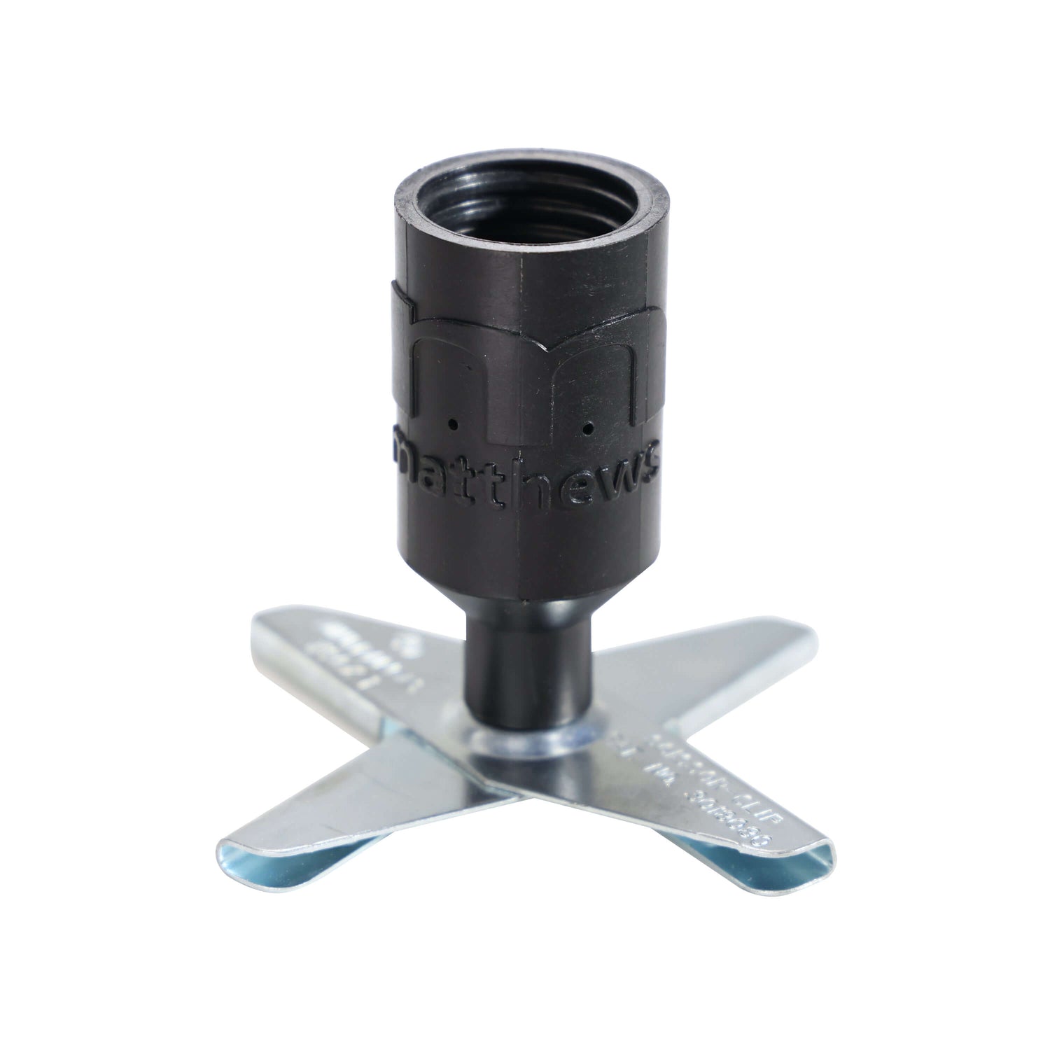 BM1® Bulb Mount Kit with threaded pins for E26/E27 bulbs and a sturdy base for versatile lighting setups.