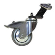 Steel caster wheel for Mombo Combo Stand, featuring durable construction and smooth rolling for easy mobility at heights.