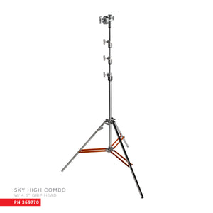 Hollywood Overhead Stand Triple Riser with 4.5" Grip Head